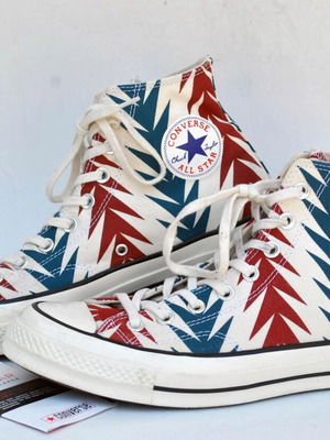 Converse All Star Chuck Taylor Aztec Pattern High Top Sneakers, size 39