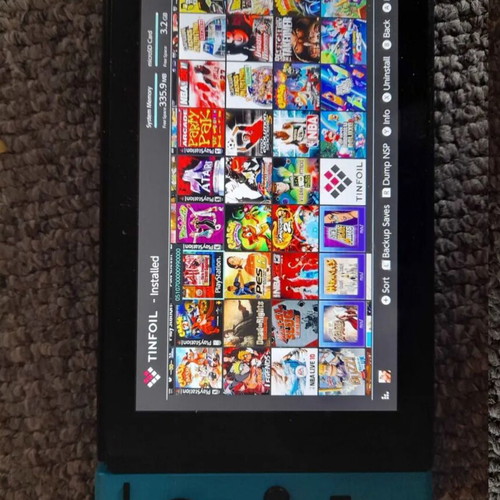 Nintendo Switch 128 GB like new with dock, charger and games