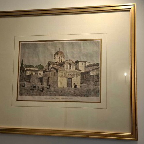 Mikri Mitropoli Engraving like new, Athens 1870