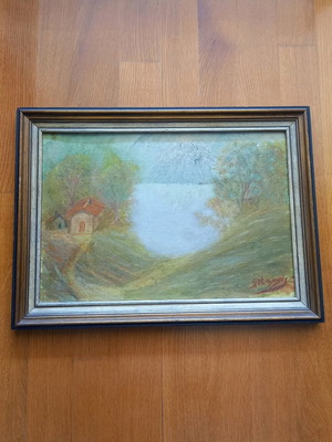 Plutarch Painting used with wooden frame
