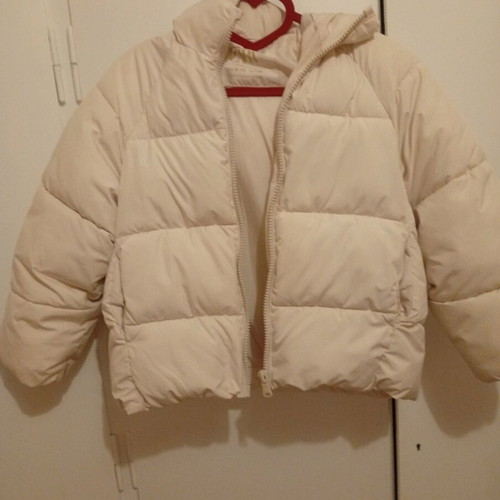 Zara jacket white like new, warm, size XS