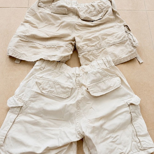 Bershka cargo shorts set of two, size S, used, beige