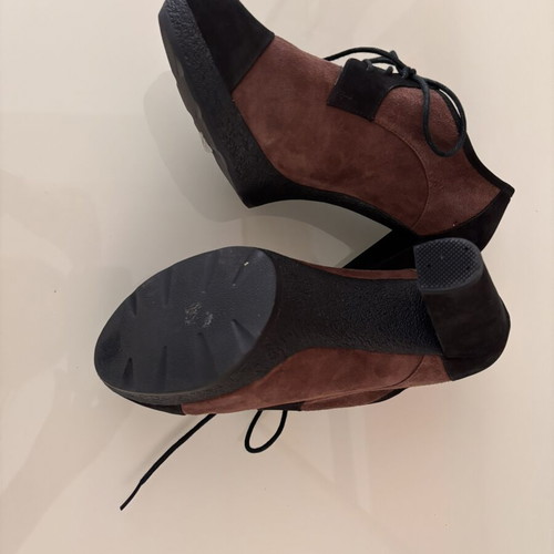 Staccato women's Oxford shoes like new, two-tone brown and black, size 38