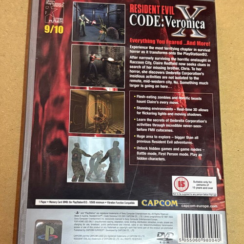 Resident Evil Code Veronica X PS2 game