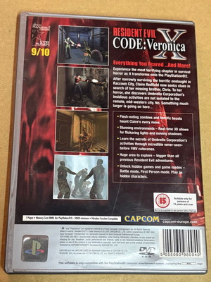 Resident Evil Code Veronica X PS2 game
