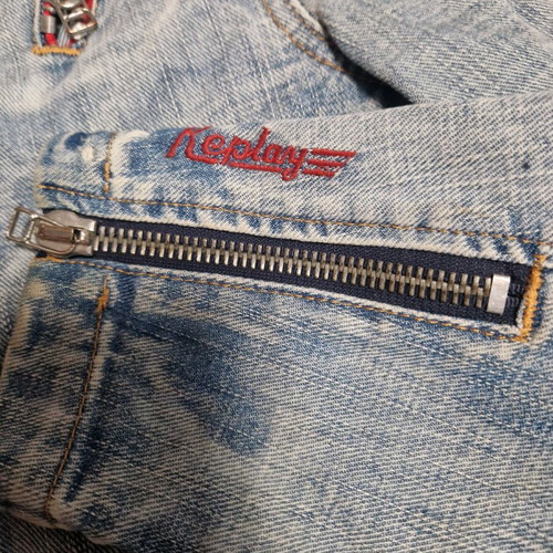 Replay denim jacket blue like new, size M