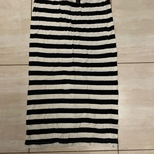 H&M midi skirt used, size M, black and white