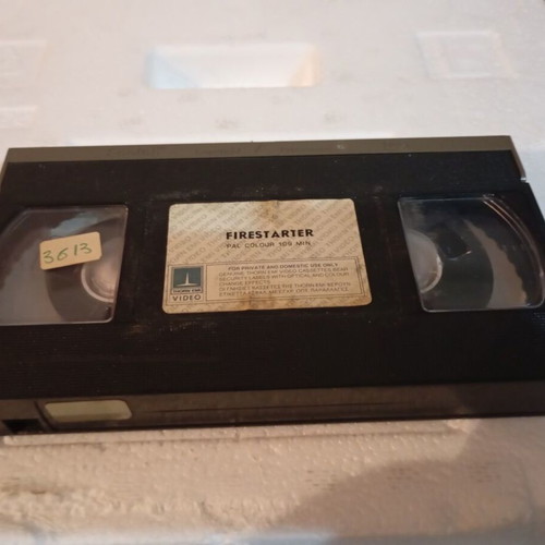 Firestarter VHS video cassette like new with case and subtitles