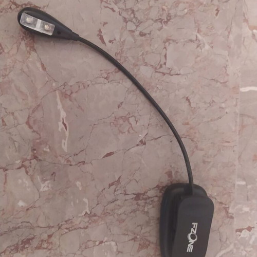 FZONE LED lamp with flexible arm and clip, like new