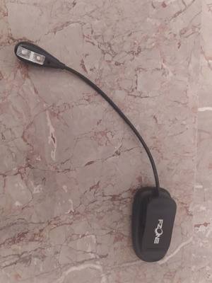 FZONE LED lamp with flexible arm and clip, like new