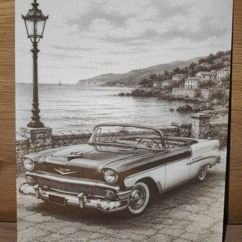 Laser Engraved Painting new, 30x22 cm