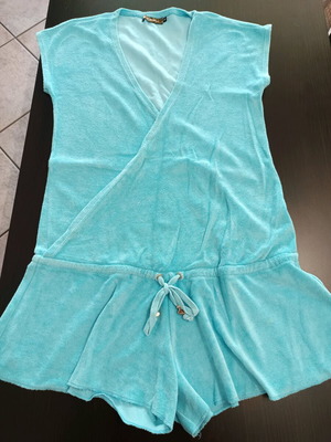 Sugarfree terry jumpsuit new, turquoise, size medium