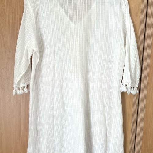 Boho style tunic Achilleas shop size M like new, white