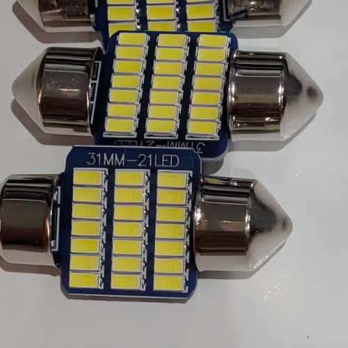 C5W LED Dome Light Bulb 31mm 12V Canbus 18 SMD 1800LM Cool White 6500K