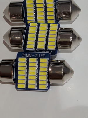 C5W LED Dome Light Bulb 31mm 12V Canbus 18 SMD 1800LM Cool White 6500K