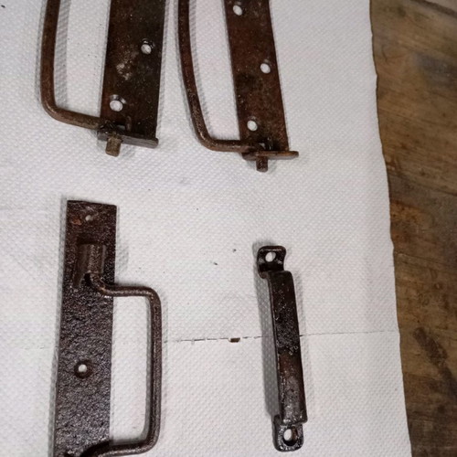 Old nails, hinges and handles used
