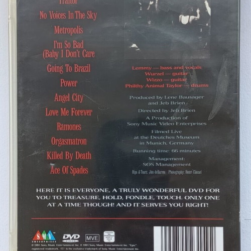 Motörhead Live Everything Louder Than Everything Else DVD