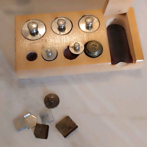 Vintage precision scale used for goldsmiths and pharmacists