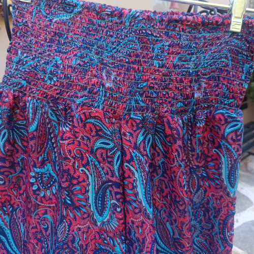 Boho silk pants one size new