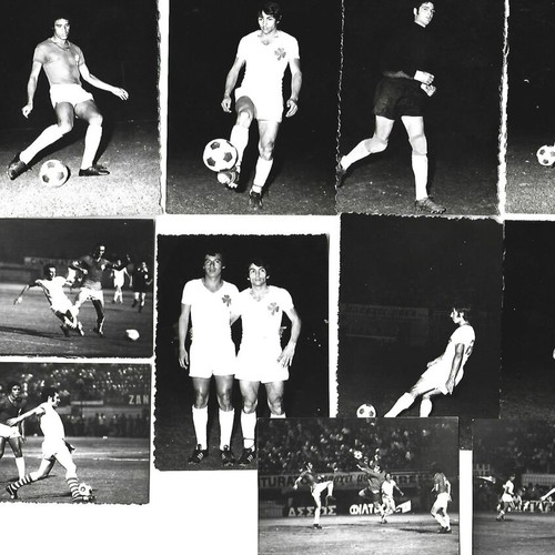PAO - ETHNIKOS ASTERAS 1972 18 RARE PHOTOS DOMAZOS - GONIOS - DEMELO - ANTONIADIS