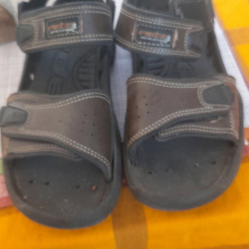 Black sandals size 45