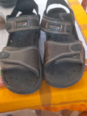 Black sandals size 45