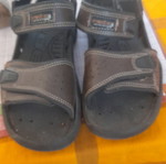 Black sandals size 45