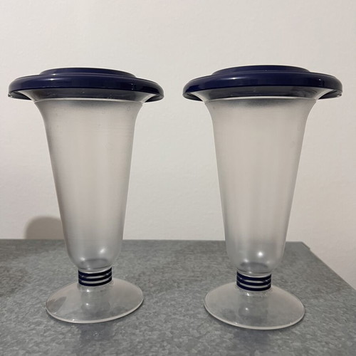 Tupperware ice cream glasses like new, set of 2
