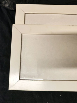 Ξύλινες κορνίζες καινούργιες, σετ 2, 16x22 εκ.