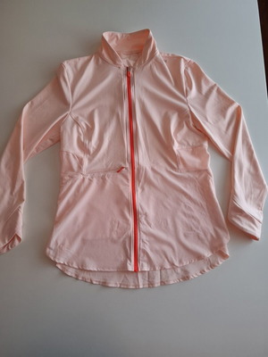 Sports top size M, like new, pale pink, breathable mesh back