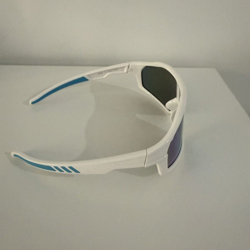 Gianni Intelligent Eyewear Sunglasses White Frame Blue Iridescent