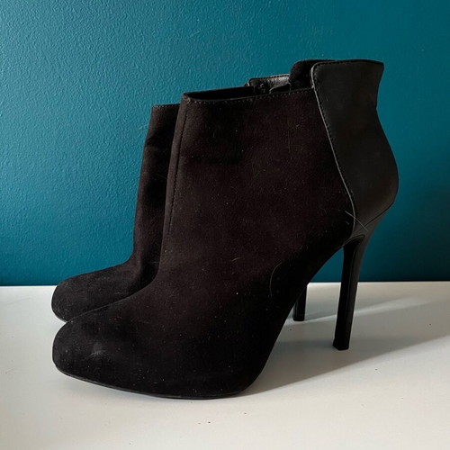 Ankle boots Bershka used, black, size 37, with zipper