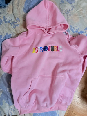 Unisex pink hoodie used, men's medium to small