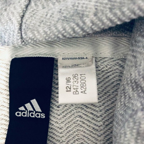 Adidas women's jacket used, white and gray, size S-M