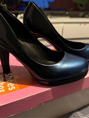 Trend One patent leather pumps dark blue size 37