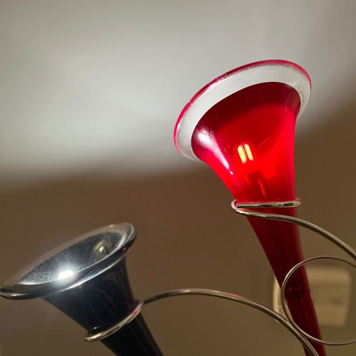 Modern floor lamp with Murano glass like new