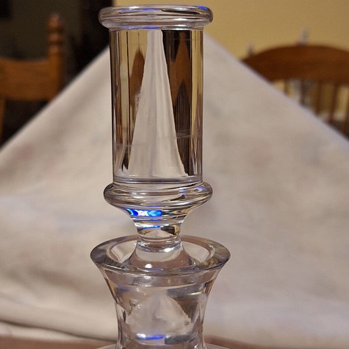 NAXMAN crystal bottle like new, 1684g, 30cm tall with stopper