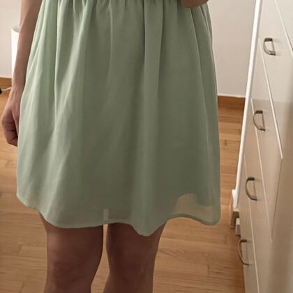 H&M mini dress size 36 mint color like new