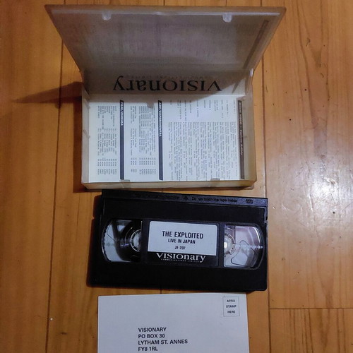 The Exploited Live In Japan Original VHS like new