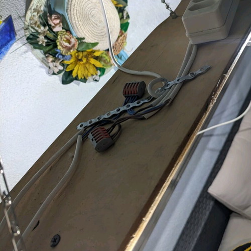 Ceiling light handmade from skateboard used