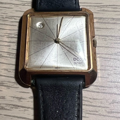 Vintage DOXA Grafic men's wristwatch used, mechanical with date