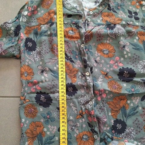 Floral shirt Pimkie without collar like new, colorful, size S