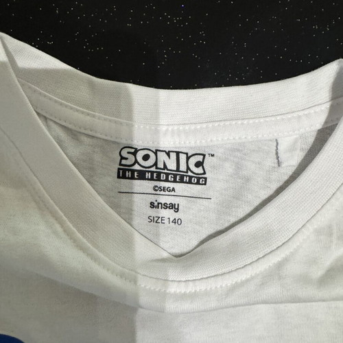 Sonic Shinsay T-shirt new, size 140 cm, white