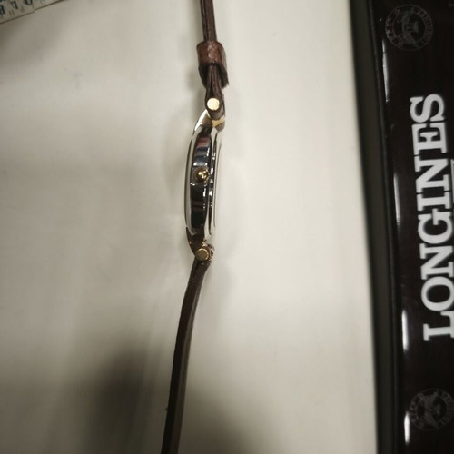 Rodolphe by Longines lady watch new, brown and gold color