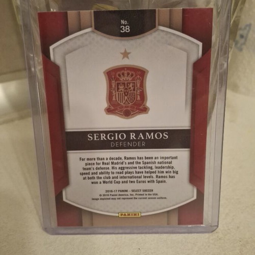Sergio Ramos Panini Select 2016 card