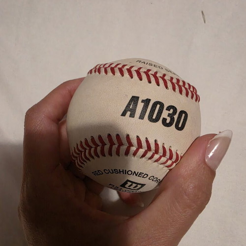 Wilson A1030 Raised Seam Baseball used, very good condition