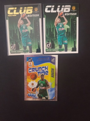 Panini Donruss Sloukas and Nunn inserts like new