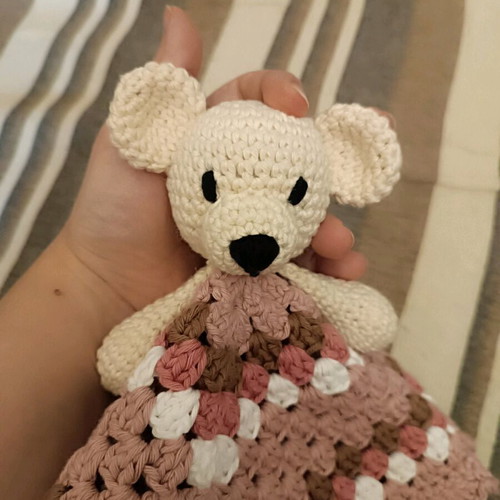 Handmade Amigurumi Lovey Mouse new, 100% Cotton