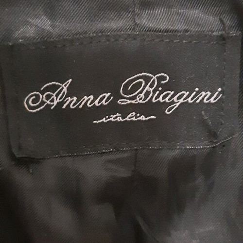 Vintage Anna Biagini women's coat made in Italy, like new, gray patchwork