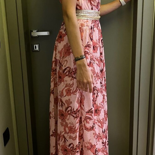 Anna Samouka long evening dress with one shoulder, new, size Small